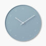Molecule Wall Clock Blue